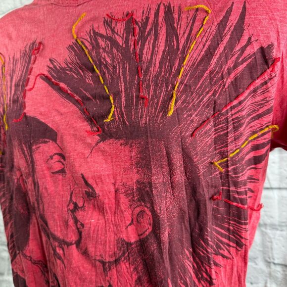 Punk Rockers Kissing T-Shirt Mens Small Unisex Mohawk SURE Brand - Picture 6 of 9
